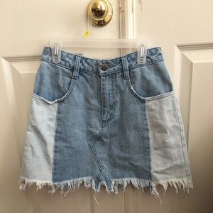 Free people denim skirt